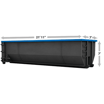 40 yard roll-off dumpster rental