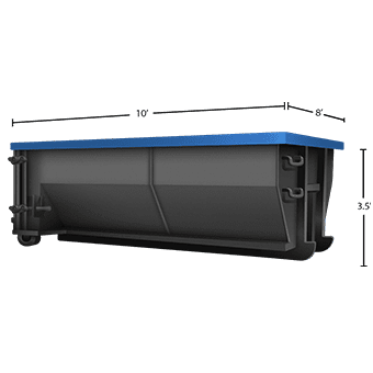 10 yard roll-off dumpster rental